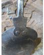 Viktorianische Kaminschaufel aus Schmiedeeisen, Messing 