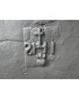 Kaminplatte 'Säulen mit IHS-Monogramm' aus Gusseisen 