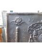 Kaminplatte 'Bischöflichen Wappen' aus Gusseisen 