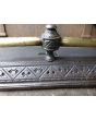 Viktorianischer Kaminvorsatz aus Gusseisen, Messing, Eisen 