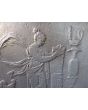 Kaminplatte 'Allegorie auf Menschenrechte' aus Gusseisen 