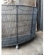 Antiker Kaminschutzgitter aus Polierte Stahl, Eisen-Gitter, Eisen 