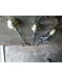 Polierter Stahl Kaminbesteck aus Polierte Stahl, Poliertes Messing 