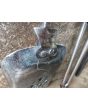 Polierter Stahl Kaminbesteck aus Polierte Stahl, Poliertes Messing 