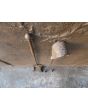 Antikes Französisches Kaminbesteck aus Schmiedeeisen 