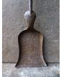 Antike Französische Kaminschaufel aus Schmiedeeisen, Messing 