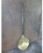 Antiker Schaumlöffel aus Polierte Stahl, Poliertes Messing 