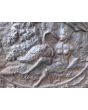 Kaminplatte 'Zeus und Leda' aus Gusseisen 