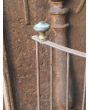 Antiker Kaminschutzgitter aus Schmiedeeisen, Messing 