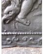 Kaminplatte 'Zeus und Leda' aus Gusseisen 