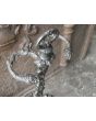 Antikes Englisches Kaminbesteck aus Gusseisen, Schmiedeeisen 