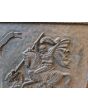 Kaminplatte 'Heilige Georg und der Drachen' aus Gusseisen 