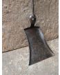 Antike Französische Kaminschaufel aus Schmiedeeisen, Poliertes Messing 