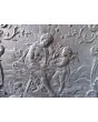 Kaminplatte 'Frau mit Cupido' aus Gusseisen 