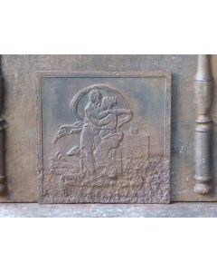 Historismus Ofenplatte Metall