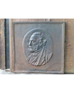 Historismus Ofenplatte Metall