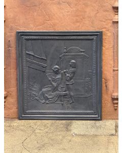 Historismus Ofenplatte Metall