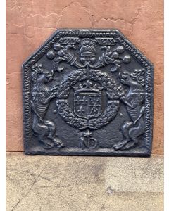 Kaminplatte 'Wappen von Frankreich und Navarre'
