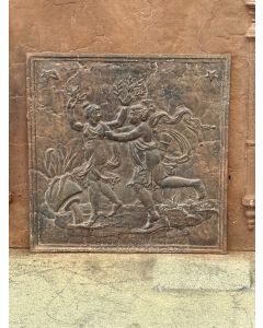 Historismus Ofenplatte Metall
