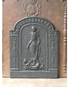 Historismus Ofenplatte Metall