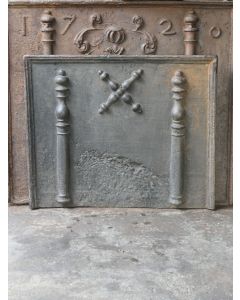 Kaminplatte 'Andreaskreuz'