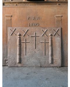Kaminplatte 'Andreaskreuz'