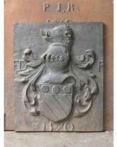 Kaminplatte 'Wappen'