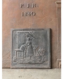 Historismus Ofenplatte Metall
