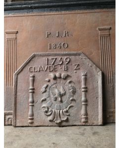 Kaminplatte 'Wappen'