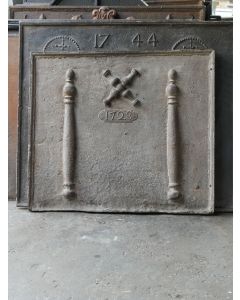 Kaminplatte 'Andreaskreuz'