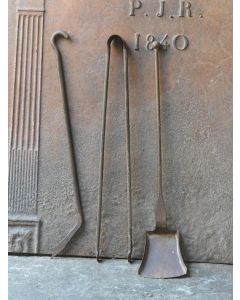 Antikes Französisches Kaminbesteck