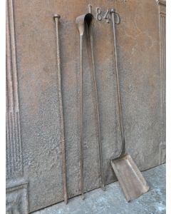 Antikes Französisches Kaminbesteck