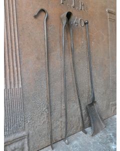 Antikes Französisches Kaminbesteck