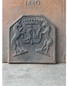 Kaminplatte 'Wappen'