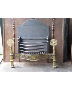 Großer Art Nouveau Feuerrost
