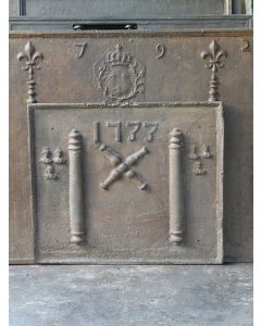 Kaminplatte 'Andreaskreuz'