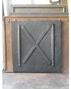 Kaminplatte 'Andreaskreuz'