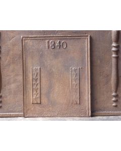 Historismus Ofenplatte Metall