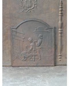 Historismus Ofenplatte Metall