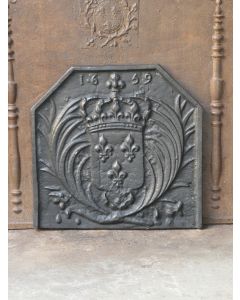 Kaminplatte 'Wappen von Frankreich'