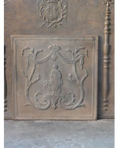 Historismus Ofenplatte Metall
