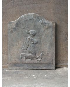 Historismus Ofenplatte Metall