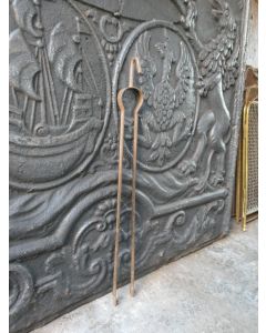 Antike Französische Kaminzange