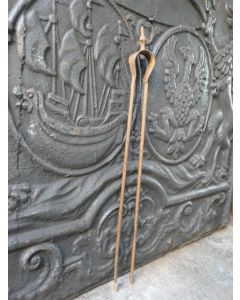 Antike Französische Kaminzange