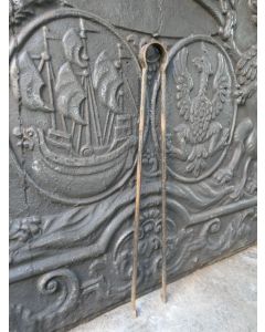 Antike Französische Kaminzange