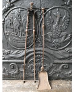 Antikes Französisches Kaminbesteck