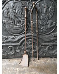 Antikes Französisches Kaminbesteck