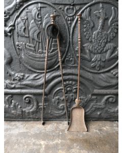 Antikes Französisches Kaminbesteck