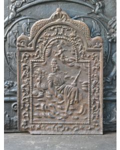 Kaminplatte 'Frau mit Cupido'