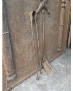 Antikes Französisches Kaminbesteck